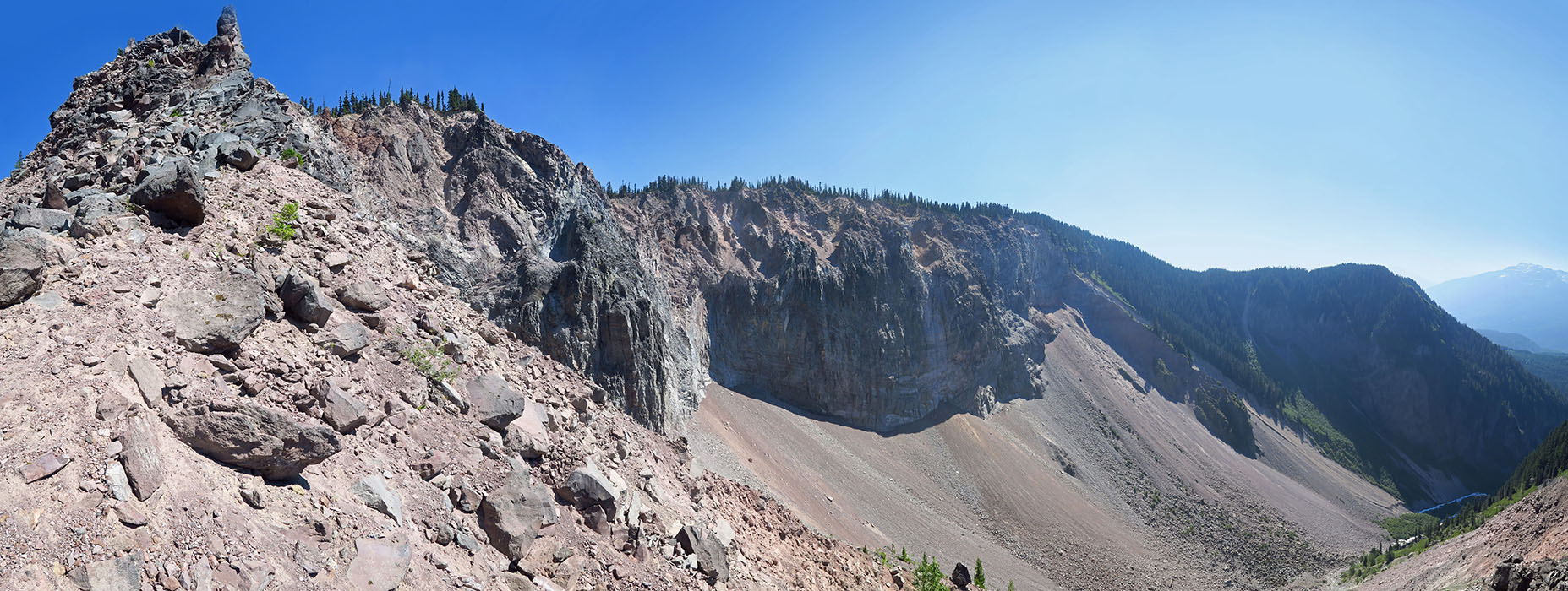 The Barrier panorama [The Barrier, Garibaldi Provincial Park, British Columbia, Canada]
