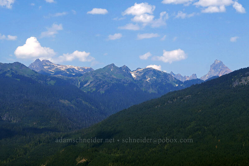 Tomyhoi Peak, Yellow Aster Butte, & American Border Peak [Mt. Baker Highway, Mount Baker-Snoqualmie National Forest, Whatcom County, Washington]