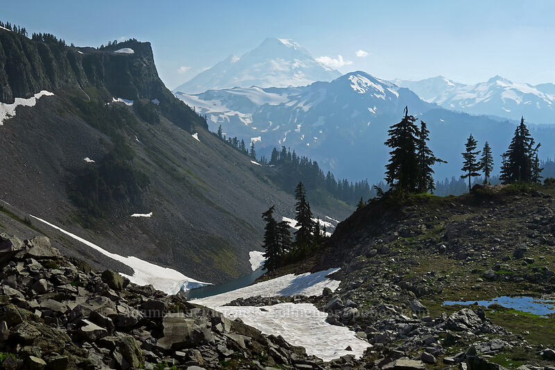 Table Mountain & Mt. Baker [Chain Lakes Trail, Mount Baker Wilderness, Whatcom County, Washington]