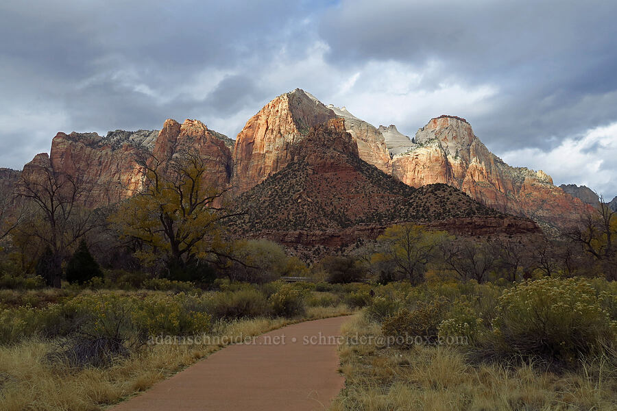 Bee Hive Peak & The Sentinel [Watchman Trail, Zion National Park, Washington County, Utah]