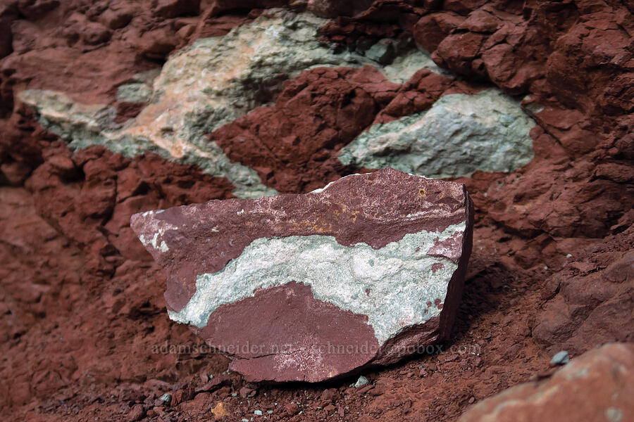 banded rock [Watchman Trail, Zion National Park, Washington County, Utah]