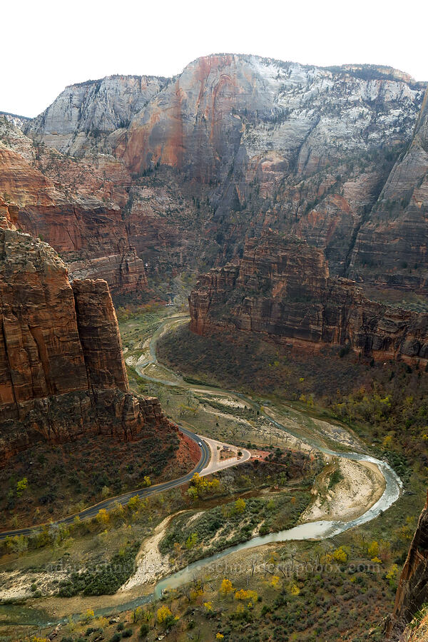 Big Bend & Cable Mountain [Scout Lookout, Zion National Park, Washington County, Utah]