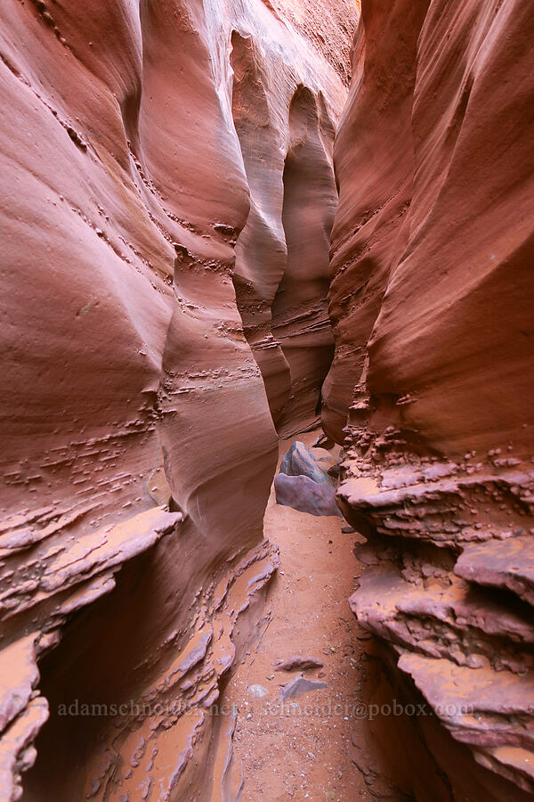 sandstone walls [Spooky Slot Canyon, Grand Staircase-Escalante National Monument, Kane County, Utah]