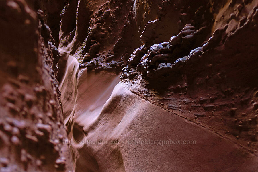 knobby and smooth sandstone layers [Spooky Slot Canyon, Grand Staircase-Escalante National Monument, Kane County, Utah]