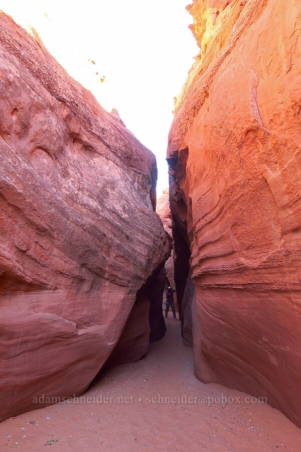 Spooky's lower entrance [Spooky Slot Canyon, Grand Staircase-Escalante National Monument, Kane County, Utah]