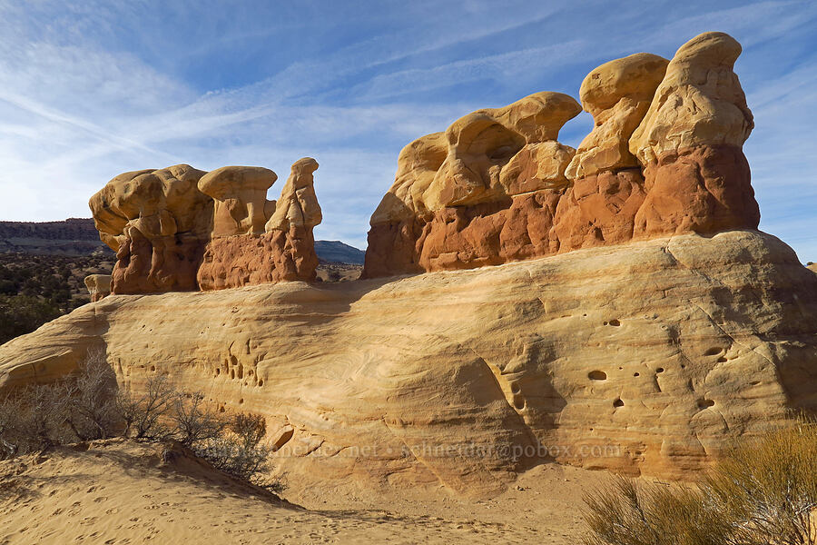 hoodoos [Devil's Garden, Grand Staircase-Escalante National Monument, Garfield County, Utah]