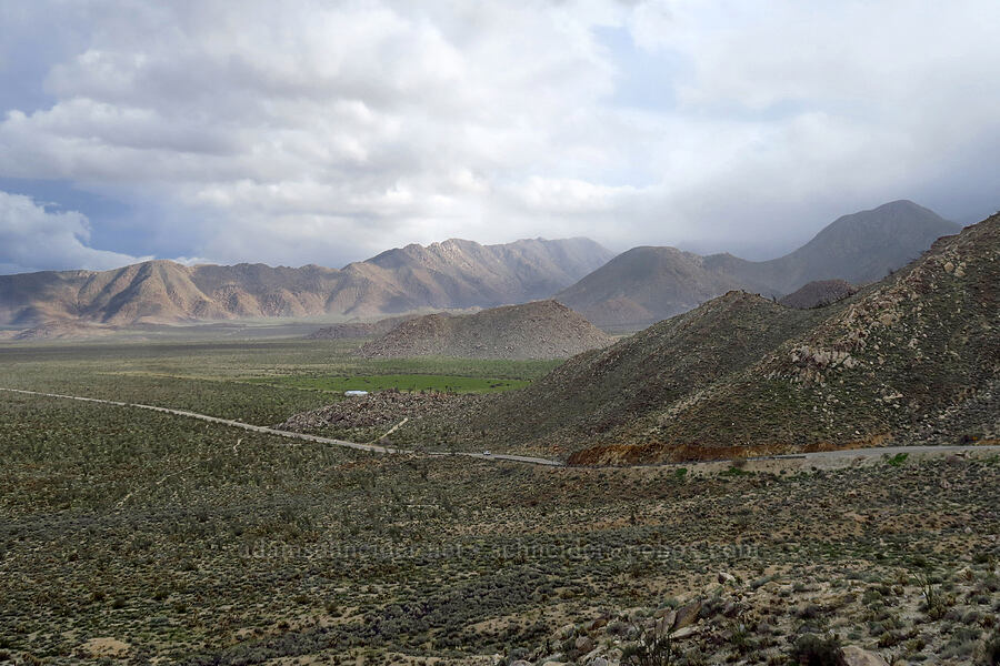 Vallecito Valley & Sawtooth Mountains [County Road S2, Anza-Borrego Desert State Park, San Diego County, California]