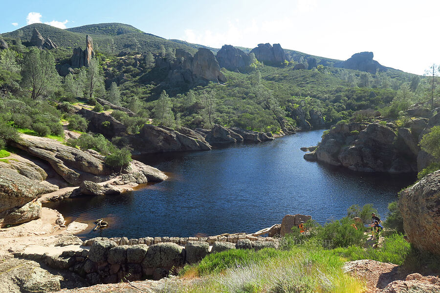 Bear Gulch Reservoir [Rim Trail, Pinnacles National Park, San Benito County, California]