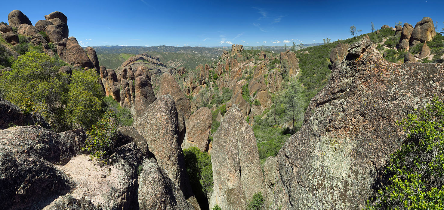 High Peaks panorama [High Peaks Trail, Pinnacles National Park, San Benito County, California]