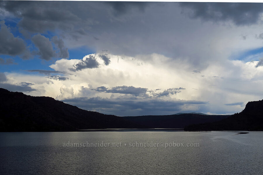 Prineville Reservoir & storm clouds [Crooked River Highway, Crook County, Oregon]
