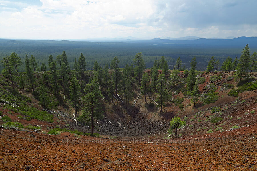 Lava Butte's crater [Lava Butte, Newberry National Volcanic Monument, Deschutes County, Oregon]