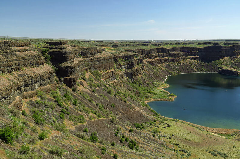 Grand Coulee's Dry Falls [Dry Falls Overlook, Sun Lakes/Dry Falls State Park, Grant County, Washington]