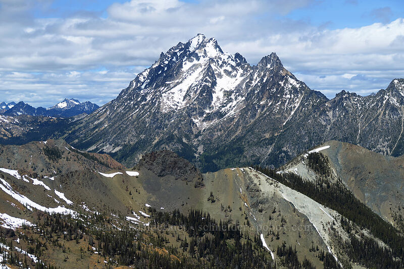 Mount Stuart & Volcanic Neck [summit of Earl Peak, Wenatchee National Forest, Kittitas County, Washington]