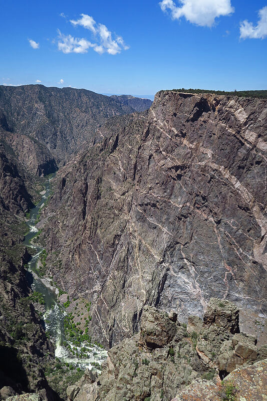 Painted Wall [Cedar Point, Black Canyon of the Gunnison National Park, Montrose County, Colorado]