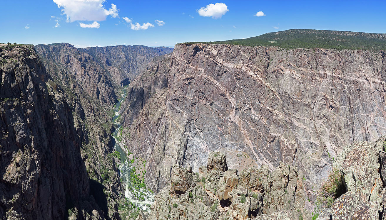 Black Canyon panorama [Cedar Point, Black Canyon of the Gunnison National Park, Montrose County, Colorado]