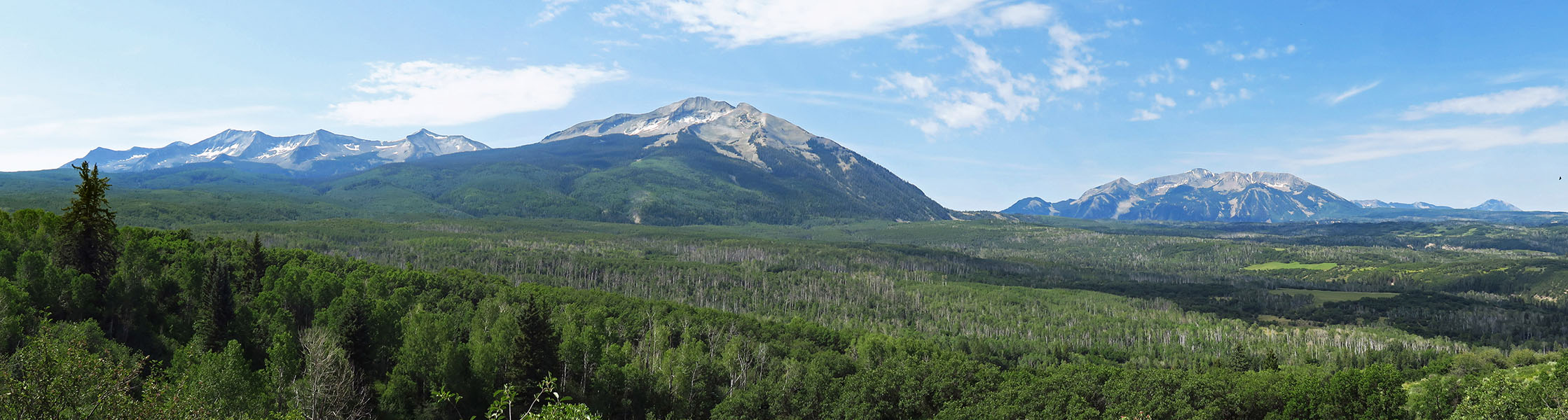 Beckwith Mountain & Mt. Gunnison panorama [Kebler Pass Road, Gunnison National Forest, Gunnison County, Colorado]