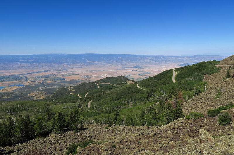 Land's End Road & Grand Valley [Land's End Road, Grand Mesa National Forest, Mesa County, Colorado]