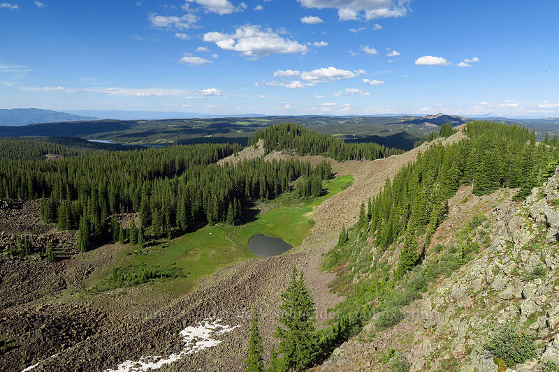 view to the northeast [Crag Crest Trail, Grand Mesa National Forest, Mesa County, Colorado]