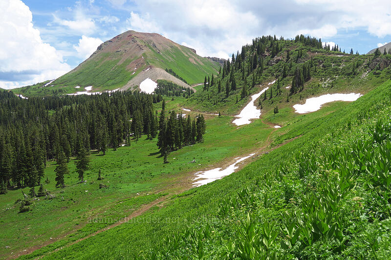 mountains around Kennebec Pass [northwest of Kennebec Pass, San Juan National Forest, La Plata County, Colorado]