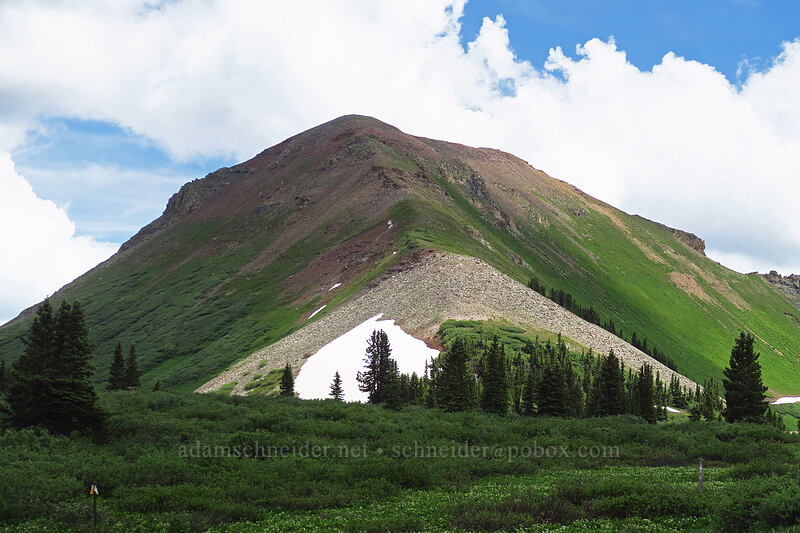 Cumberland Mountain [northwest of Kennebec Pass, San Juan National Forest, La Plata County, Colorado]