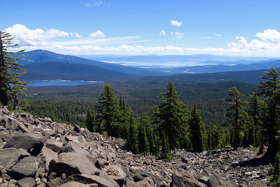 view to the east [Mt. McLoughlin Trail, Sky Lakes Wilderness,  County, Oregon]