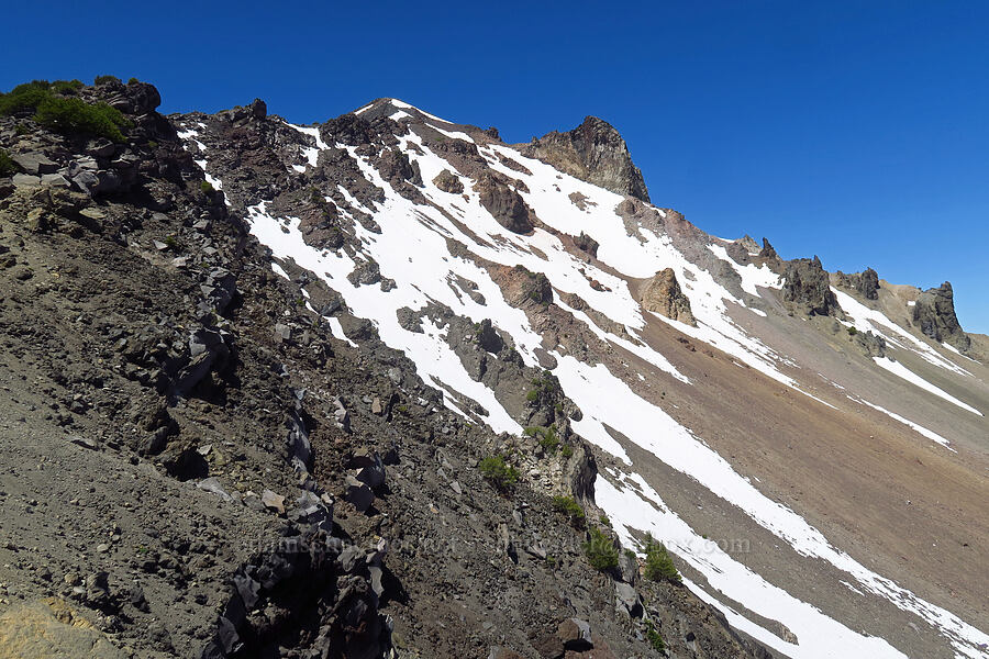 summit ridge [Mt. McLoughlin Trail, Sky Lakes Wilderness,  County, Oregon]