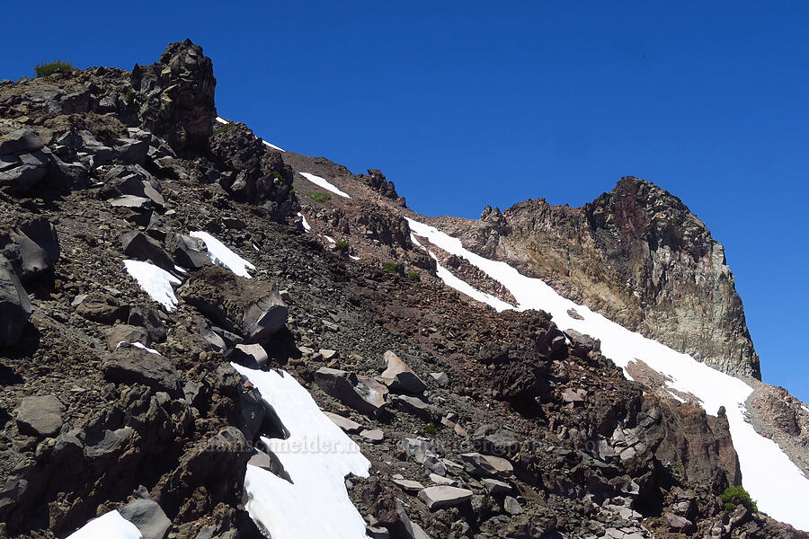 lava crags [Mt. McLoughlin Trail, Sky Lakes Wilderness,  County, Oregon]