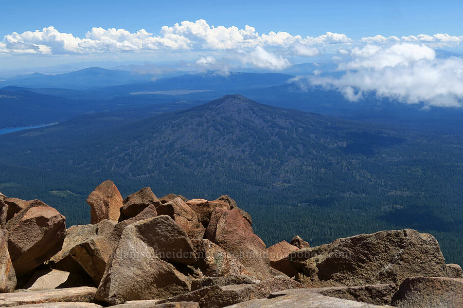 Brown Mountain [Mt. McLoughlin summit, Sky Lakes Wilderness,  County, Oregon]