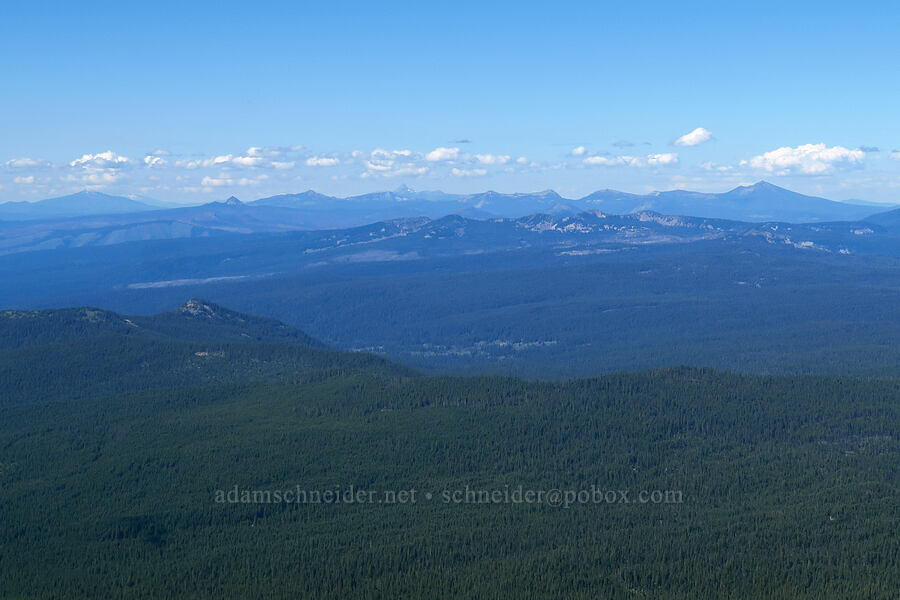 view north toward Crater Lake [Mt. McLoughlin Trail, Sky Lakes Wilderness,  County, Oregon]
