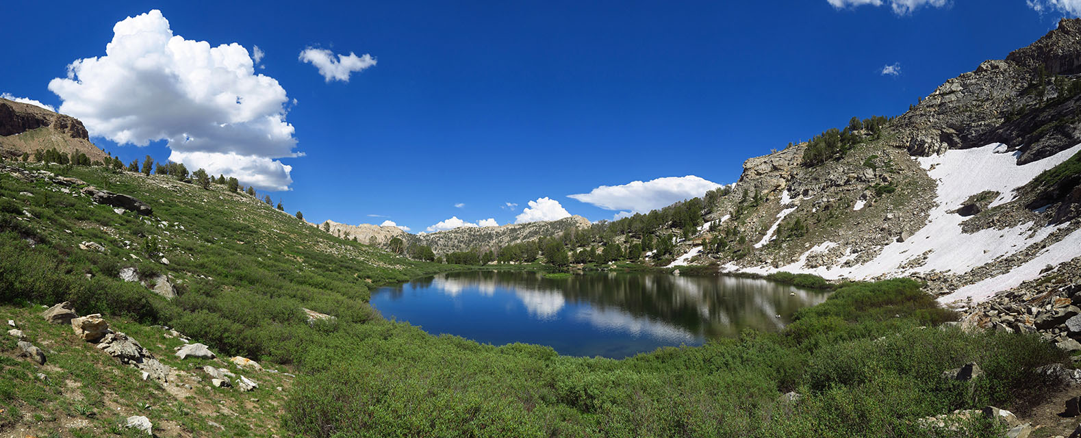 Island Lake panorama [Island Lake, Humboldt-Toiyabe National Forest, Elko County, Nevada]