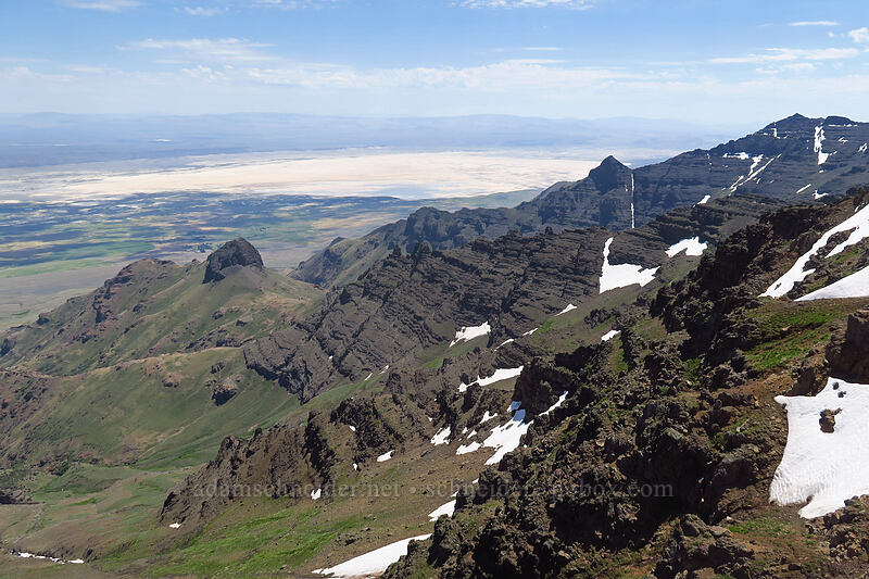 Steens Mountain & Alvord Desert [East Rim Viewpoint, Steens Mountain, Harney County, Oregon]