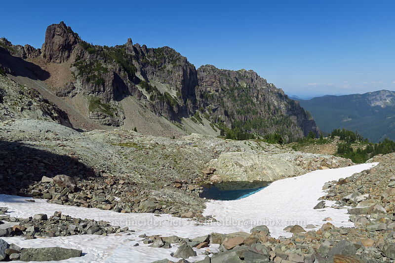 basin below Knapsack Pass [Knapsack Pass Trail, Mount Rainier National Park, Pierce County, Washington]