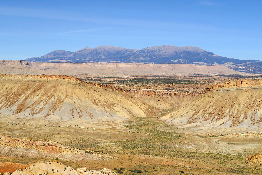 Henry Mountains & Swap Canyon [Burr Trail Switchbacks, Capitol Reef National Park, Garfield County, Utah]