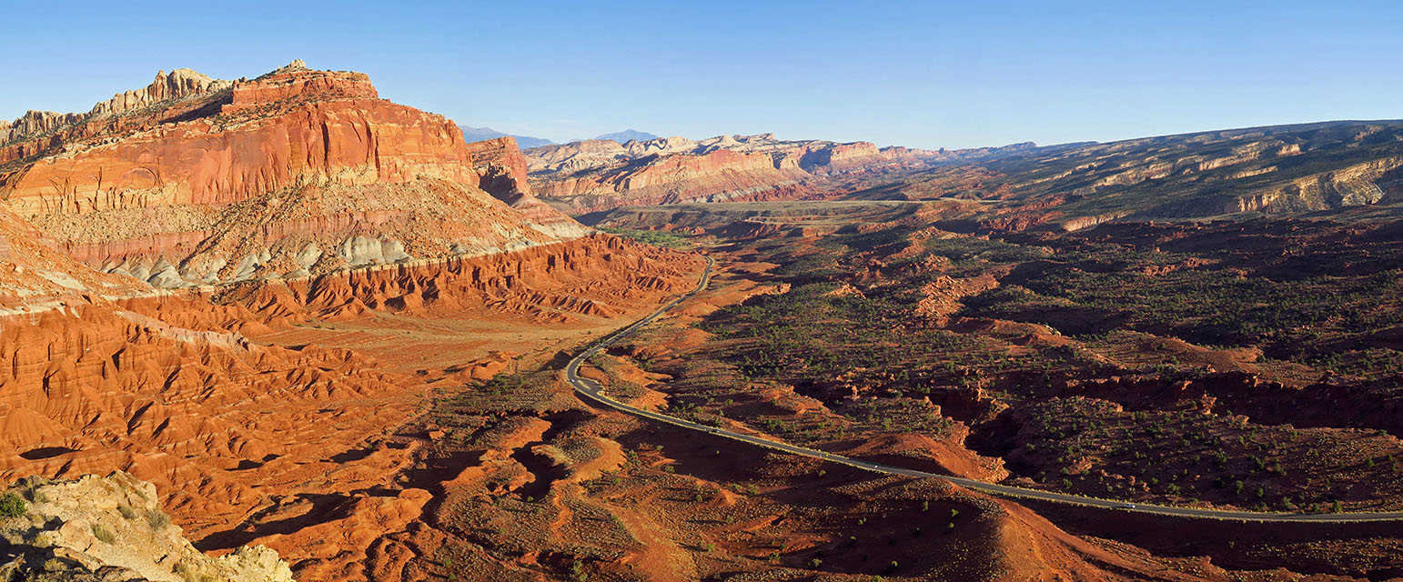 Chimney Rock Loop mini-panorama [Chimney Rock Loop Trail, Capitol Reef National Park, Wayne County, Utah]