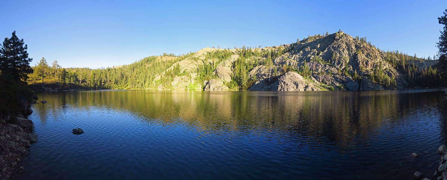 Kangaroo Lake panorama [Kangaroo Lake, Klamath National Forest, Siskiyou County, California]
