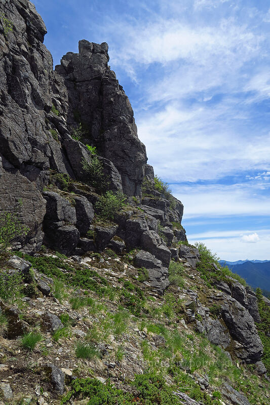 south side of Rooster Rock [Rooster Rock, Table Rock Wilderness, Clackamas County, Oregon]
