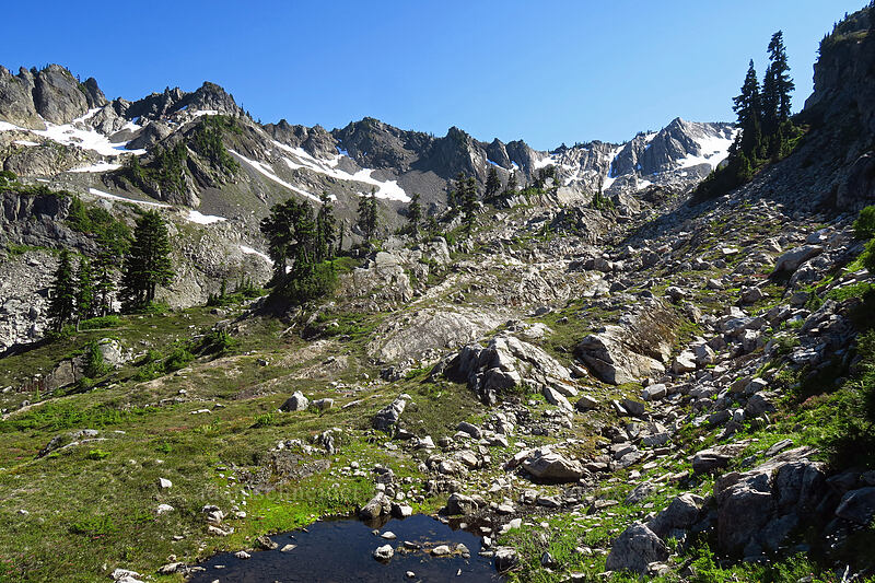 rocky valley above Lake of the Angels [above Lake of the Angels, Olympic National Park, Mason County, Washington]