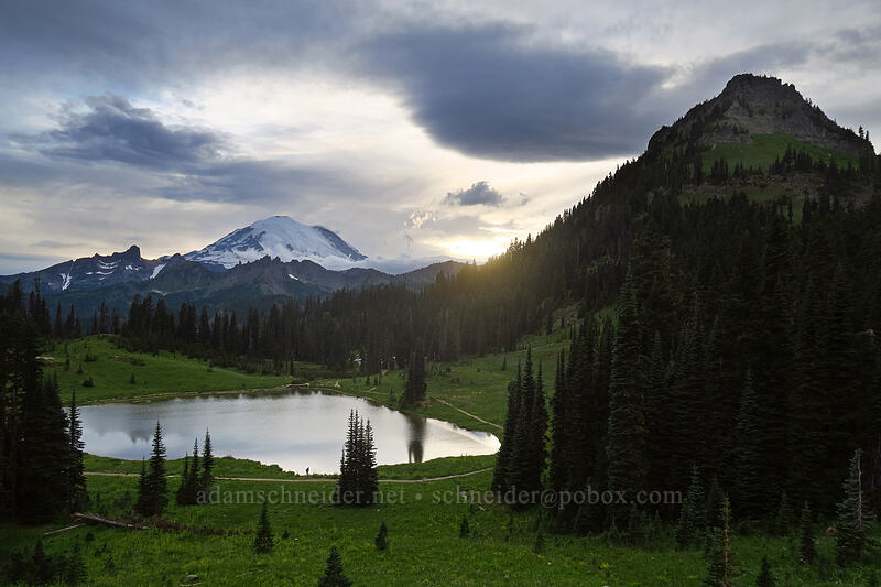 Mount Rainier, Tipsoo Lake, & Yakima Peak [Mather Memorial Parkway, Mount Rainier National Park, Pierce County, Washington]