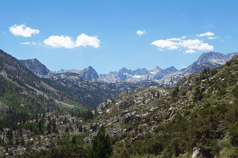 mountains southwest of Lake Sabrina [North Lake Road, Inyo National Forest, Inyo County, California]