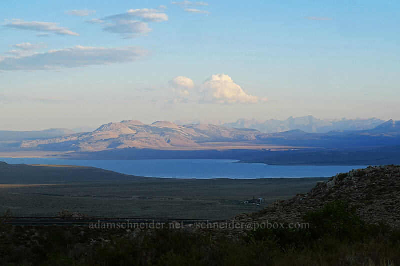 Mono Lake, Mono Craters, & mountains south of Mammoth Lakes [U.S. Highway 395, Mono County, California]