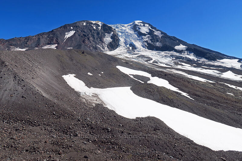 Mount Adams & moraines [Adams Glacier moraine, Mt. Adams Wilderness, Skamania County, Washington]