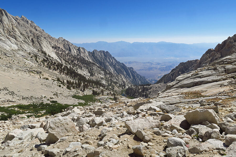 North Fork Lone Pine Creek's valley [North Fork Lone Pine Creek Trail, John Muir Wilderness, Inyo County, California]