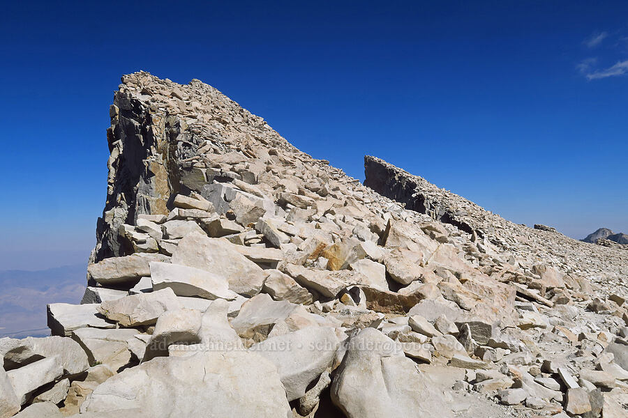 top of Keeler Needle & Crooks Peak [Mount Whitney Trail, Sequoia National Park, Tulare County, California]