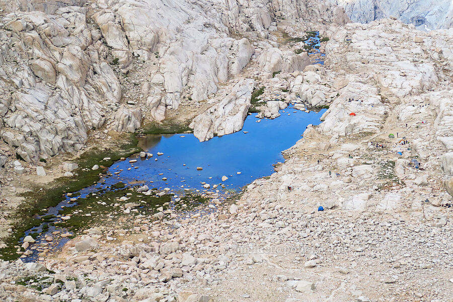 Trail Camp from above [Mount Whitney Trail, John Muir Wilderness, Inyo County, California]