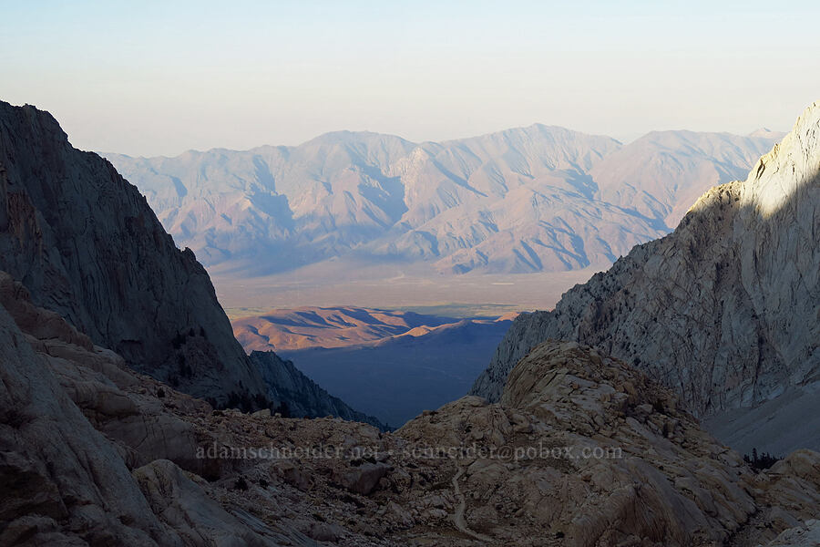 Inyo Mountains & Alabama Hills [Mount Whitney Trail, John Muir Wilderness, Inyo County, California]