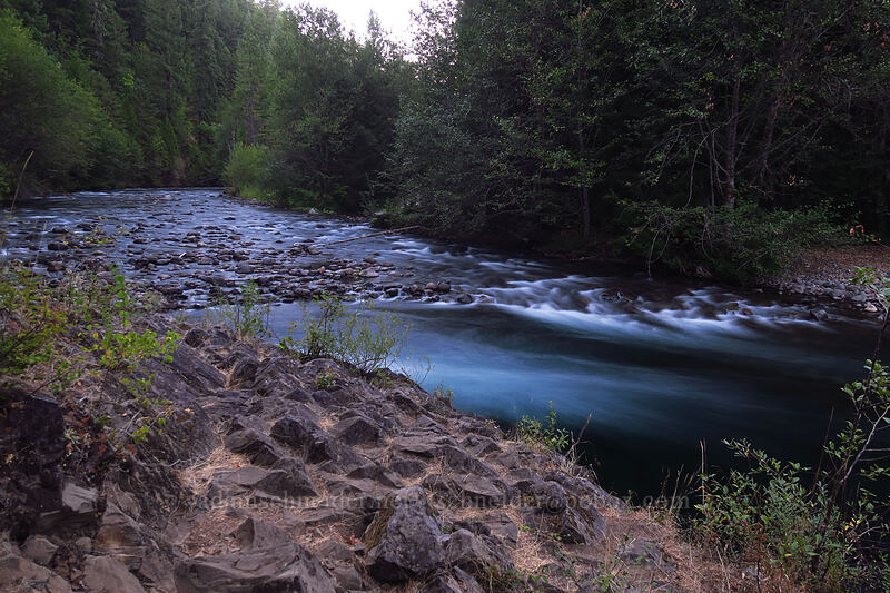 Middle Fork Willamette River [Sacandaga Campground, Willamette National Forest, Lane County, Oregon]
