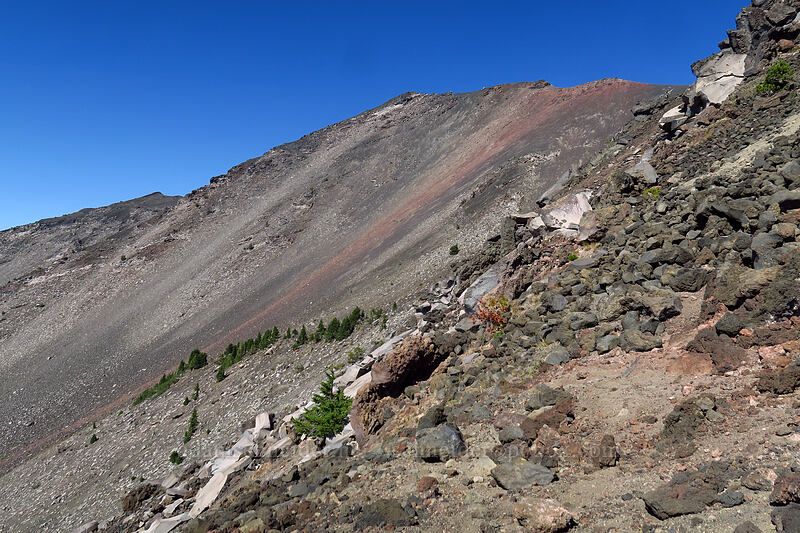 southwest face of Diamond Peak [Diamond Peak's southwest ridge, Diamond Peak Wilderness, Lane County, Oregon]