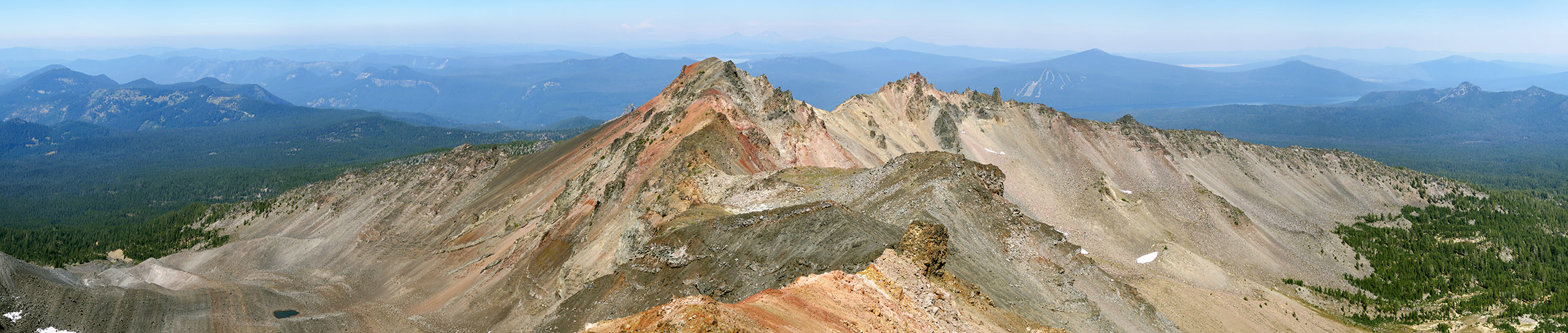 Diamond Peak summit panorama [Diamond Peak summit, Diamond Peak Wilderness, Lane County, Oregon]
