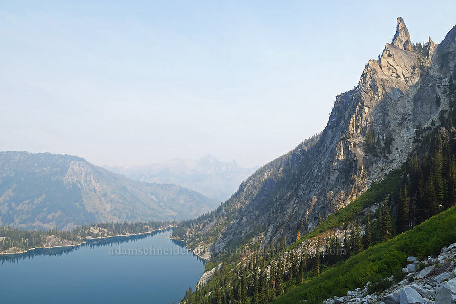 Jabberwocky Tower & Colchuck Lake [Colchuck Lake Trail, Alpine Lakes Wilderness, Chelan County, Washington]