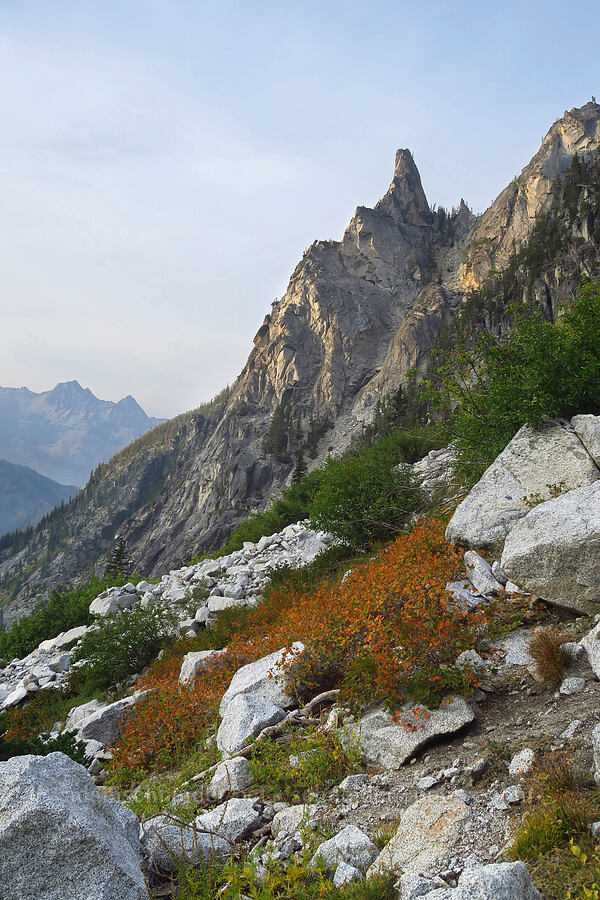 Jabberwocky Tower [below Aasgard Pass, Alpine Lakes Wilderness, Chelan County, Washington]